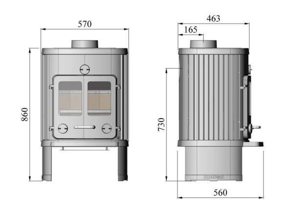 Litinová krbová kamna Morsø 1126 7,8 kW